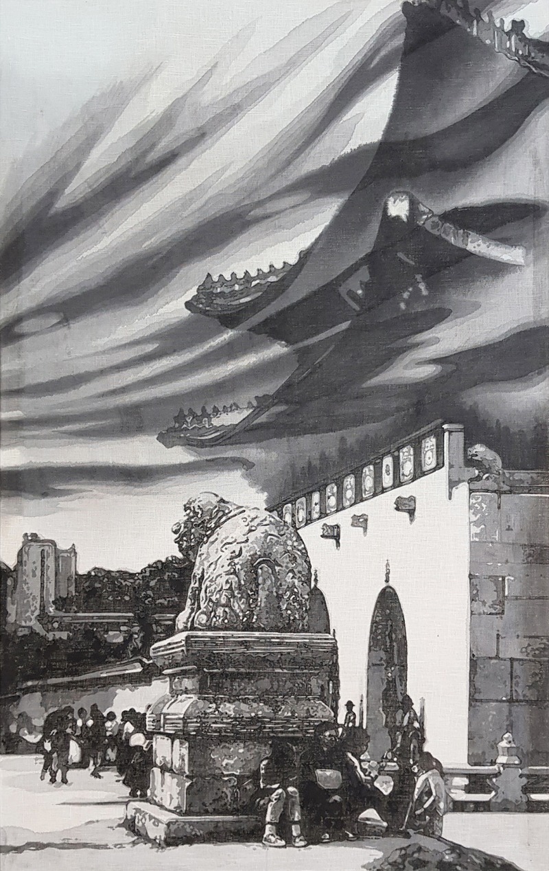 두 번의 겨울 Ⅱ · 마에 수묵 · 116.8×72.7cm · 2020 (출처= 산수문화)