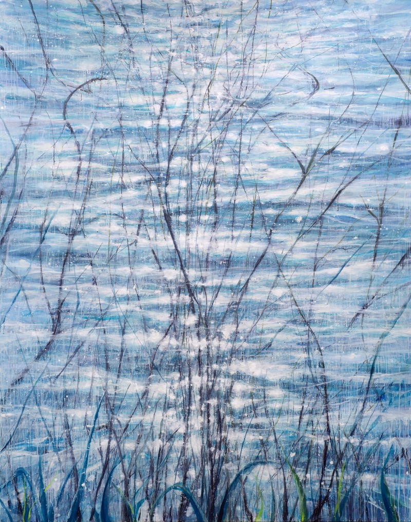 물빛 · oil on canvas · 227x181cm · 2021 copyrightⓒ신준민 All rights reserved