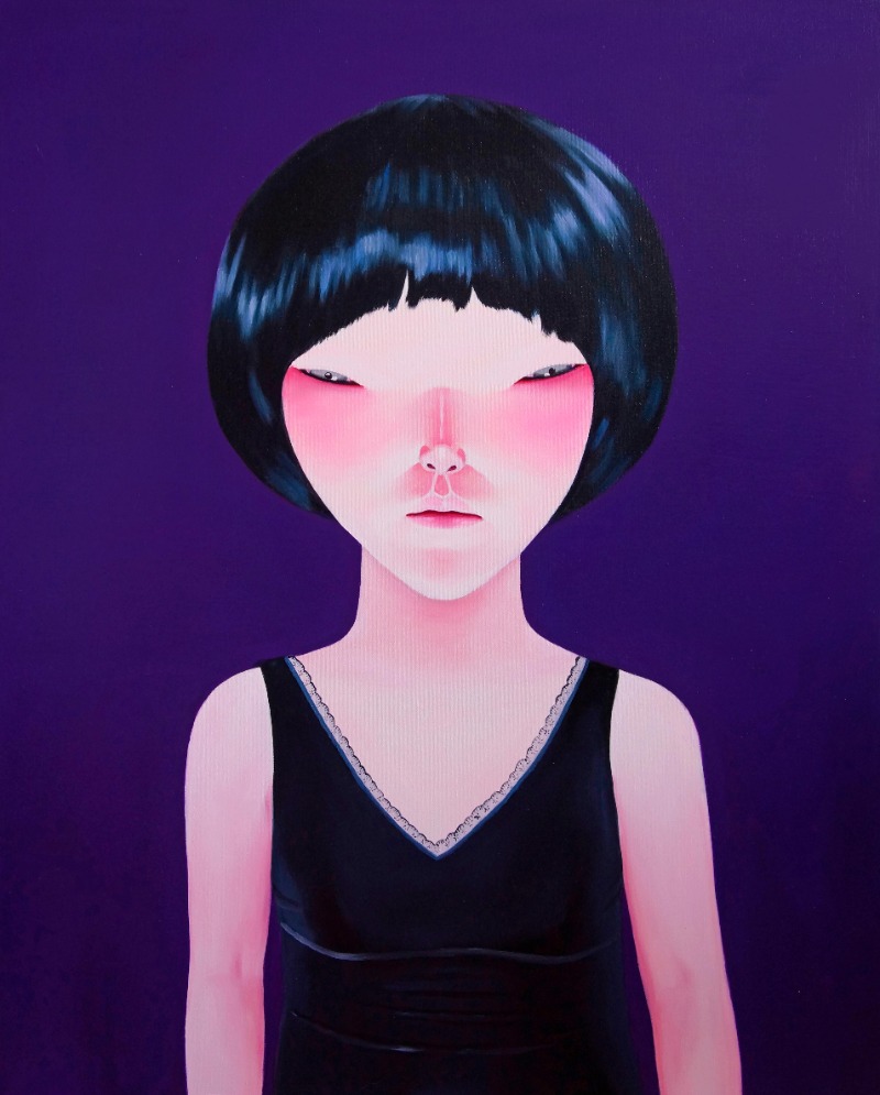 잠옷 15 · Oil on canvas · 90x70cm · 2020 (이미지 제공 = 조현화랑) · pyjamas 15 · Oil on canvas