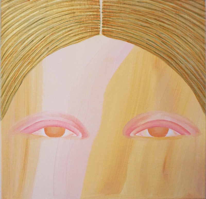 Untitled 1 · Oil, acrylic on canvas · 20x20cm · 2021 (이미지 제공 = 갤러리 너트) · Untitled 1 · acrylic on canvas