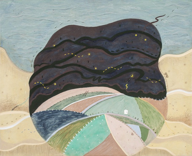 엄소완, 시간의 연결 · 장지에 혼합재료 · 53.0 x 65.1cm · 2018 (출처= BGN갤러리)