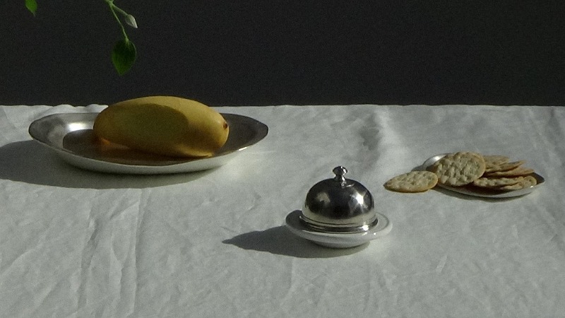 Silver line series, ceramic, silver · (이미지 제공 = 비트리 갤러리) · Silver line series, ceramic, silver