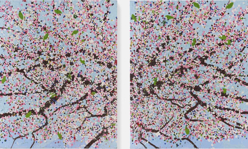 Spiritual Day Blossom · 2018, Photographed by Prudence Cuming Associates. © Damien Hirst and Science Ltd. All rights reserved, DACS 2021 · Spiritual Day Blossom