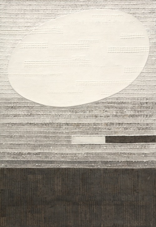 Communication · Mixed media on canvas · 162.2 x 112.1cm · 2018 (출처= 린파인트갤러리) · Communication · Mixed media on canvas