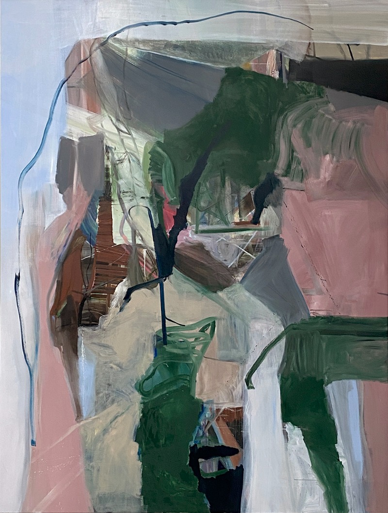 Senior · 린넨에 유화 · 290.9 x 218.2 cm · 2021 ⓒ KOO Jiyoon and ARARIO GALLERY (이미지 제공 = 아라리오 갤러리) · Senior · Oil on linen