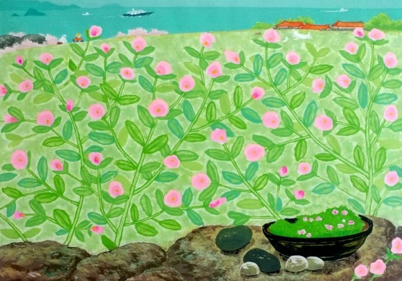 해복호(海福号) · 목판화 · 70x53cm · 2021 (출처= 유나이티드갤러리) · woodcut