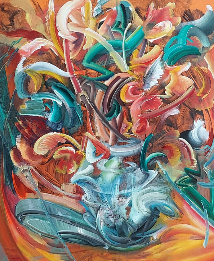 정물 · 캔버스에 유채 · 92.7 x 60.6 cm · 2021(출처=갤러리내일) · still life · Oil on canvas