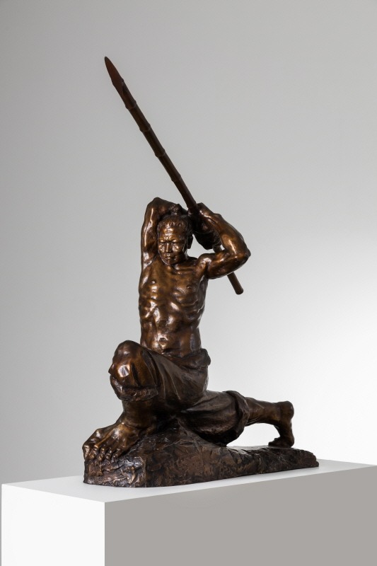 갑오농민전쟁3 · 브론즈 · 50 x 95 x 130 cm · 1995 (출처=전남도립미술관) · bronze