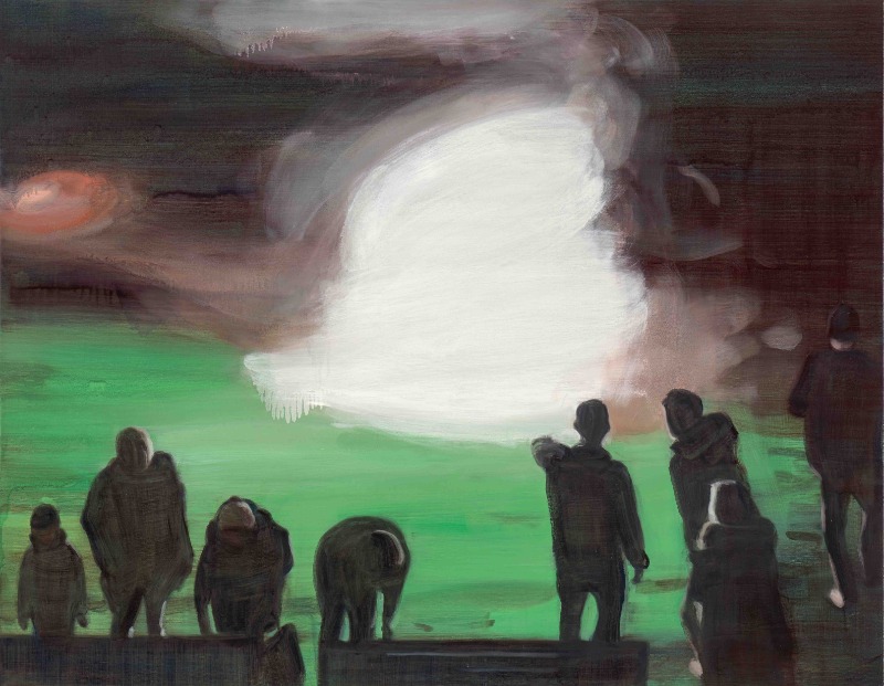 공원의 새밤 09 · Oil on linen · 91 x 116 cm · 2020 Courtesy of the artist and Kukje Gallery 사진: 안천호 (이미지 제공 = 국제갤러리) · Oil on linen