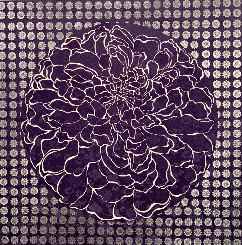 memory_mori #10 · Silk, Acid dye, YUZEN · 100 x 100 cm · (출처=낙동강문화관) · memory_mori #8 · Silk, Acid dye, YUZEN