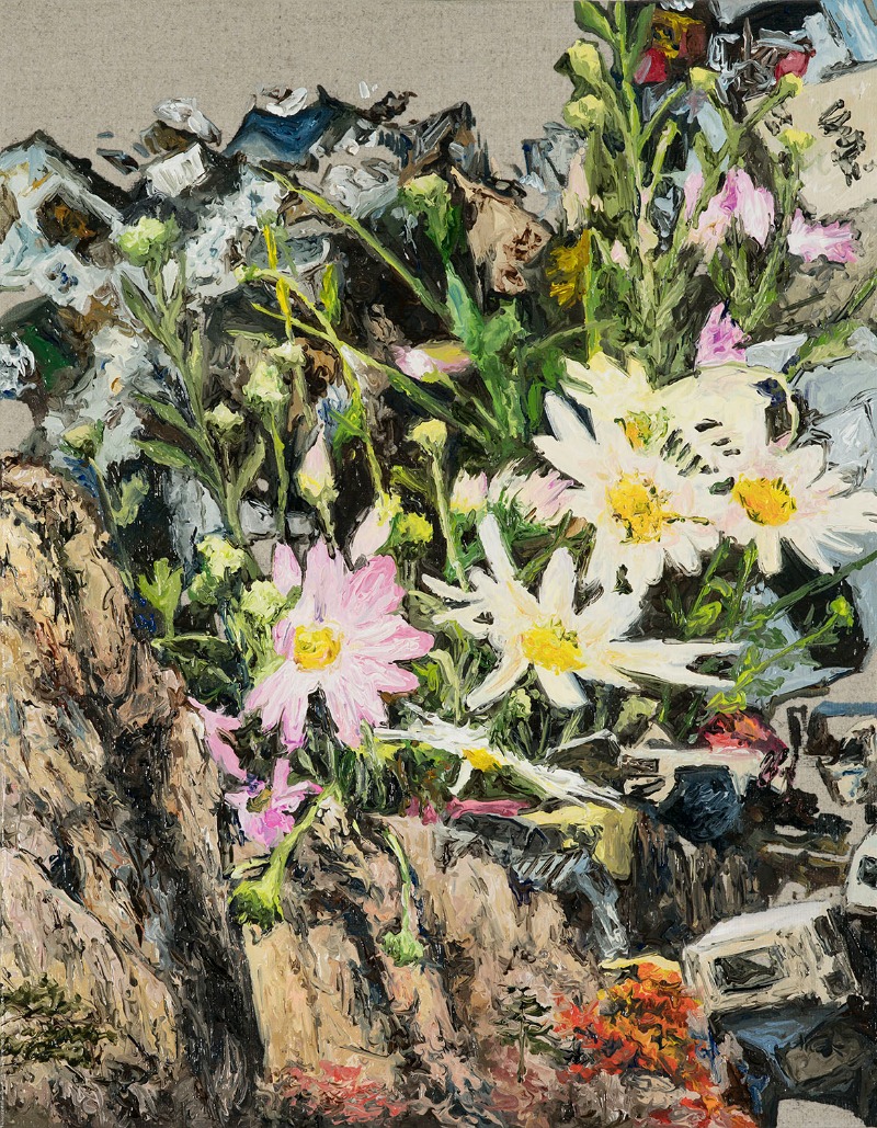 tiny wood · oil on canvas · 34.8X27.3cm · 2021 (이미지 제공 = 스페이스 엄) · tiny wood · oil on canvas