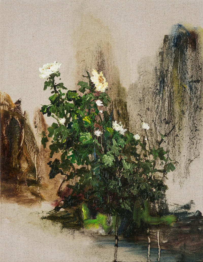 drawing no.2 · oil on canvas · 34.8X27.3cm · 2021 (이미지 제공 = 스페이스 엄) · drawing no.2 · oil on canvas