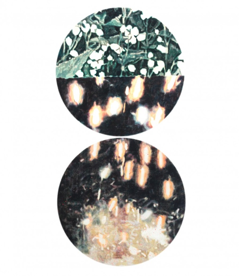 Flare Pattern · Acrylic on canvas · each 40cm · 2021 (출처= 통의동 보안여관) · Flare Pattern · Acrylic on canvas