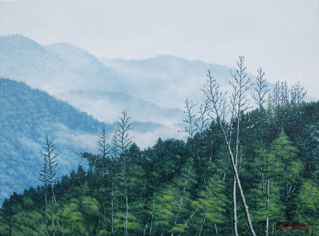 아침명상 · Oil on canvas · 81 x 60cm · 2020 (출처= 돈화문갤러리)