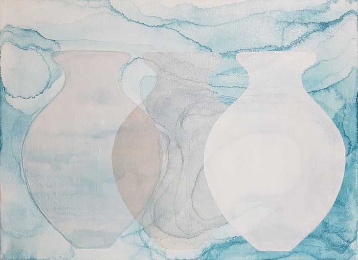 담아 보다 Combler · Acrylic on canvas · 41x33cm · 2020 (출처= 갤러리가비) · Combler · Acrylic on canvas