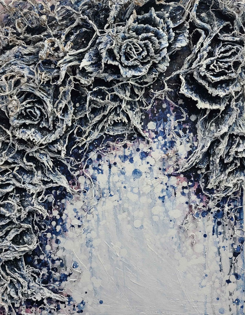 Subconscious · mixed media · 53.0x40.9cm · 2018 (이미지 제공 = 엄윤희 작가) · Subconscious · mixed media