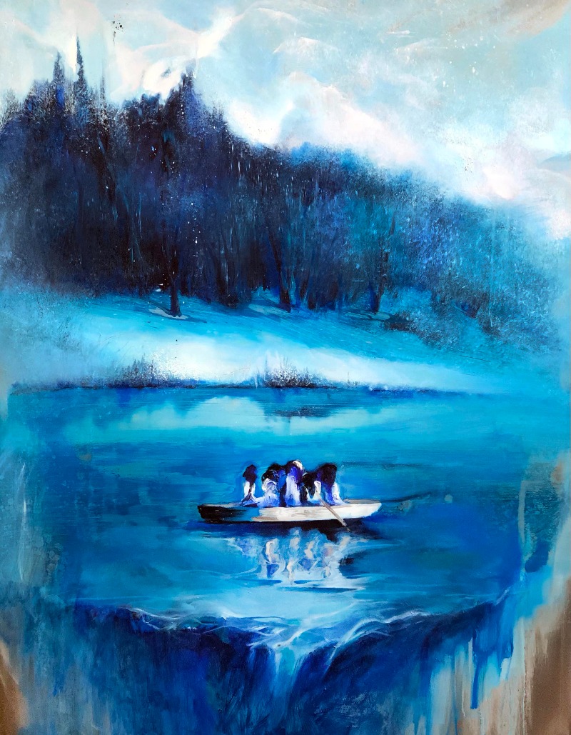 True-Blue No.1 · Handmade oil on Aluminium · 90x70x5cm · 2021 (이미지 제공 = 김지훈 작가) · True-Blue No.1 · Handmade oil on Aluminium