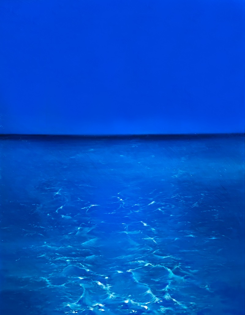 True-Blue No.2 · Handmade oil on Aluminium · 90x70x5cm · 2021 (이미지 제공 = 김지훈 작가) · True-Blue No.2 · Handmade oil on Aluminium