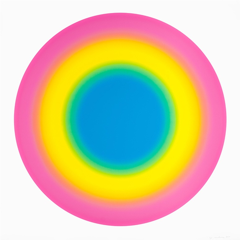우고 론디노네, 태양 6 · 152.5 x 152.5 cm · 2019 (출처=롯데갤러리) · Ugo Rondinone, Sun 6