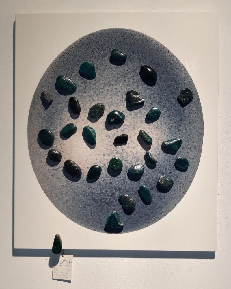 줄탁동시 · 혼합재료 · 70×60cm · 2021 (이미지 제공 = 갤러리 너트)