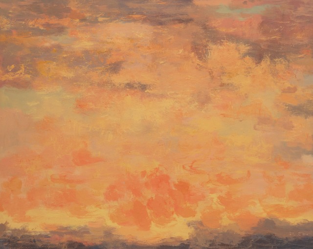 장미빛 하늘 · Acrylic on canvas · 181.7x227.5cm · 2021 (출처= 대구미술관)
