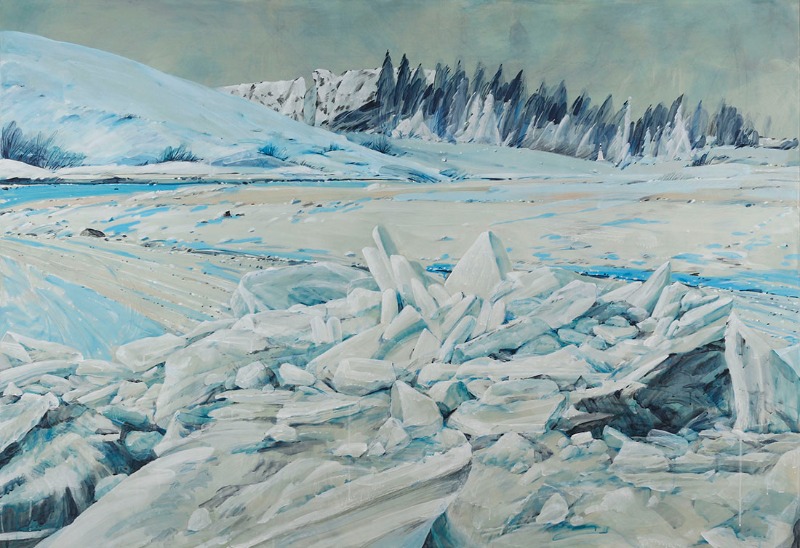 적응의 단면 · Acrylic on canvas · 162.2×112.1cm · 2021 (출처= 예술지구P)