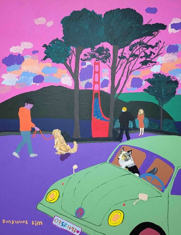 오 나의 사랑, · 아크릴 페인팅 · 117cm(h)x91cm(w) · 2021 (출처= 이랜드갤러리 아트로)