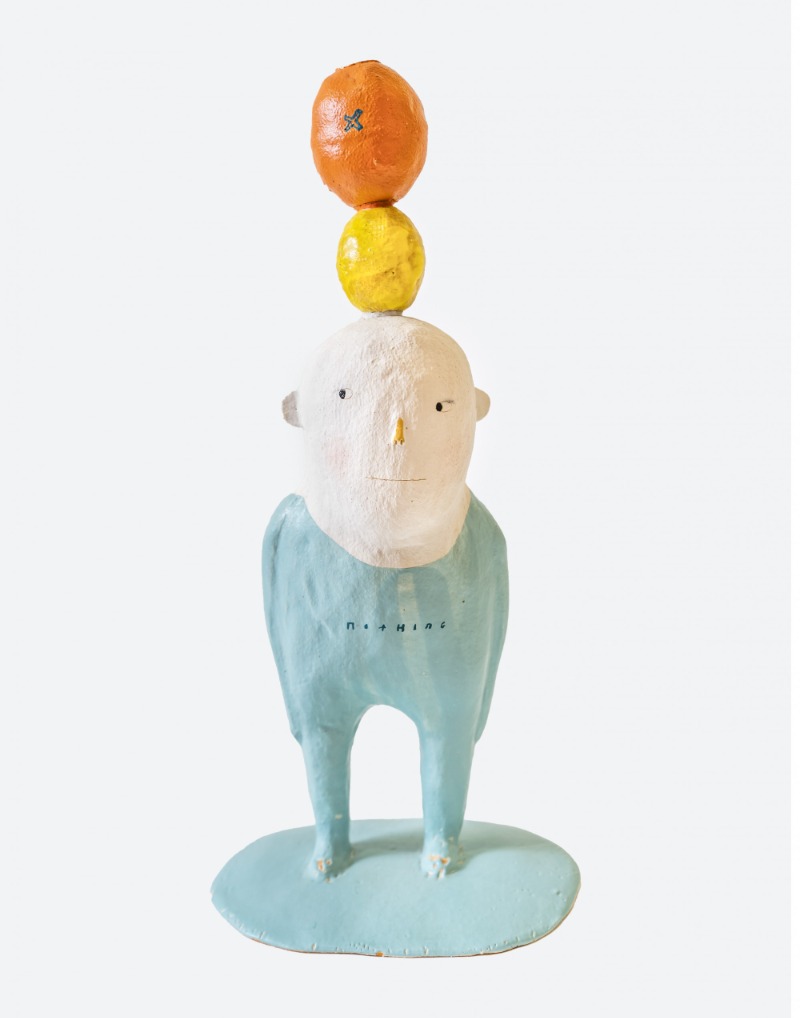 생각은자란다#9 · Color on ceramic · 23x15x48cm · 2020 (출처= 호반아트리움)