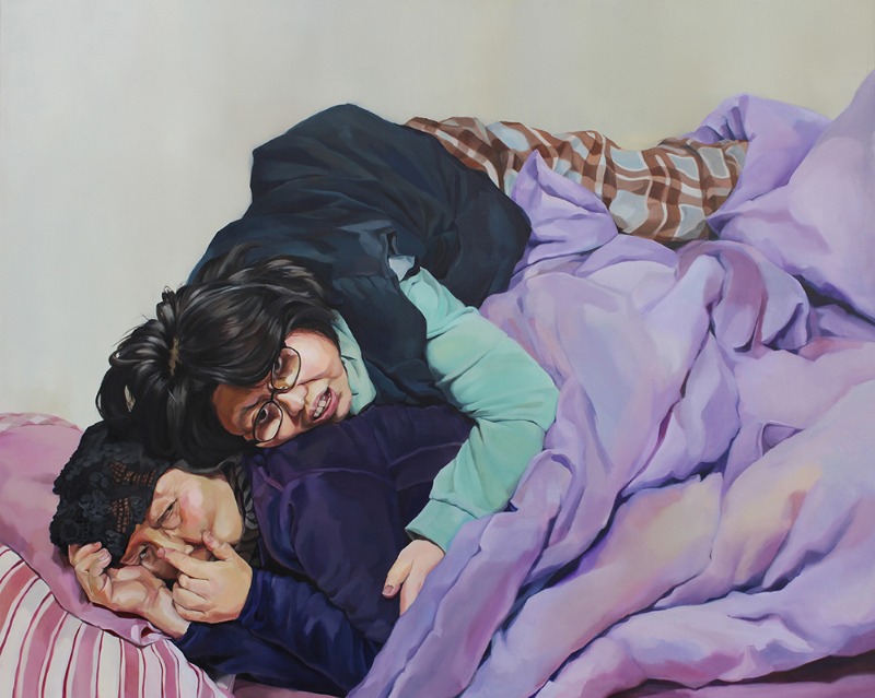 문지영, 가장 보통의 존재 · 캔버스에 유채 · 130.3×162.2cm · 2015 (출처= 경남도립미술관)