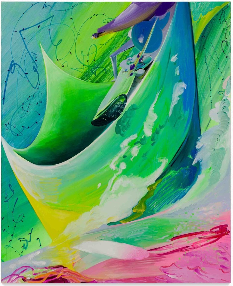Last Violinist · oil and acrylic on linen · 220x180 cm · 2021 (출처= 누크갤러리) · Last Violinist · oil and acrylic on linen