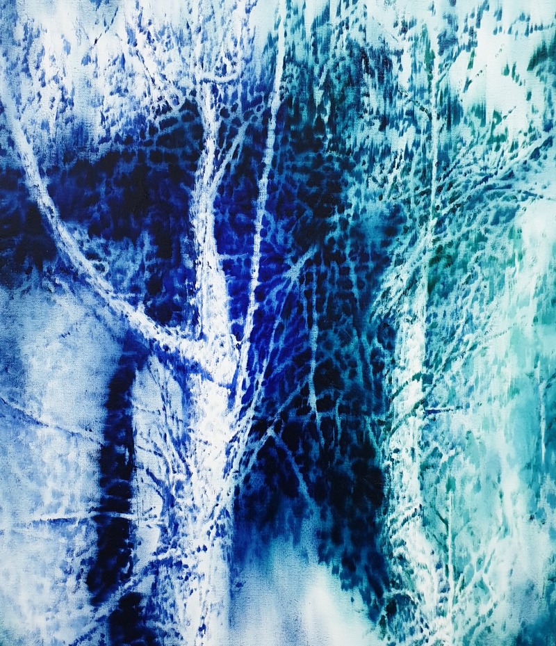 바람 두 그루 · oil on canvas · 53x45.5cm · 2021 (이미지 제공 = 페이지룸8) · oil on canvas