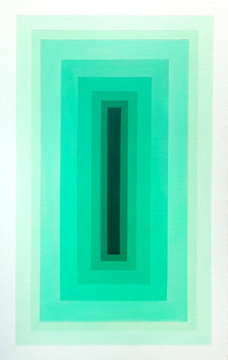 Square(g) · acrylic on canvas · 33.5x53cm · 2021 (이미지 제공 = 갤러리 너트) · Square(g) · acrylic on canvas