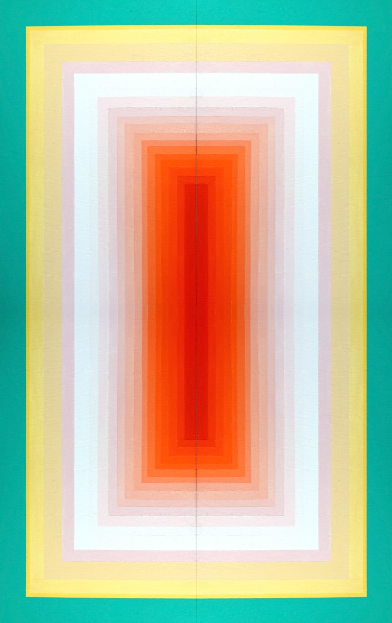 Square(k) · acrylic on canvas · 66.8x106cm · 2021 (이미지 제공 = 갤러리 너트) · Square(k) · acrylic on canvas