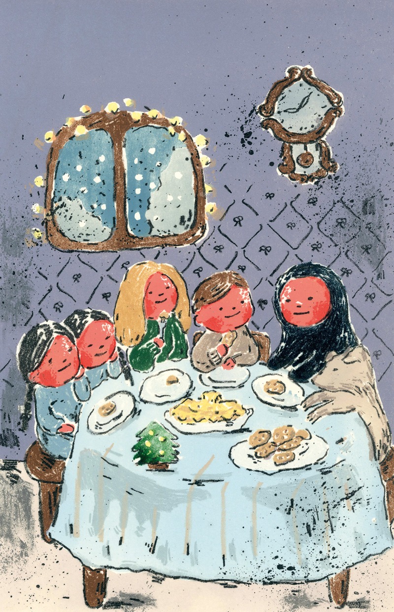 Christmas Night · 석판화 · 39.5 x 29.5 cm · 2020. Ed. 11 (이미지 제공 = 페이지룸8) · Christmas Night · lithograph