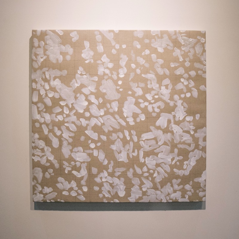일획 · 린넨 위에 아크릴 · 60x60cm · 2021 (이미지출처 = 행복북구문화재단) · Acrylic on Linen