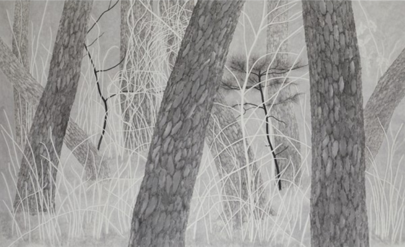 결(訣)2 · 화선지에 수묵 · 135×220cm · 2021 (이미지출처 = 갤러리그림손)