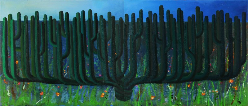 Dusk till dawn · oil on canvas · 53cm x 45cm x 2p · 2021 (이미지 제공 = 갤러리너트) · Dusk till dawn · oil on canvas