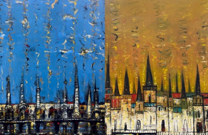 임립, 유럽기행 · oil on canvas · 145.5x112.1cm · 2021 (출처 = 임립미술관) · oil on canvas