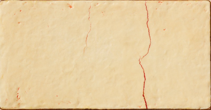 신미경, Written in soap 04 · Soap, Frame, Varnish, Pigment · 48 x 23 x 3cm · 2007 (이미지 제공 = 갤러리JJ) · Shin Meekyoung, Written in soap 04 · Soap, Frame, Varnish, Pigment
