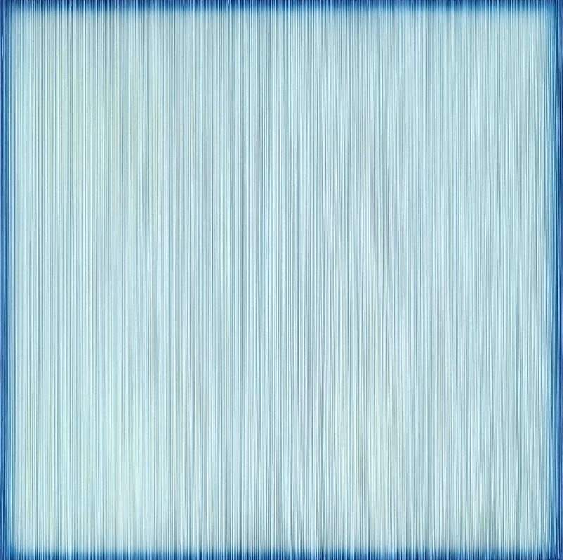 김현식, 玄을보다 · Acrylic on epoxy resin, Wooden frame · 54 x 54 x 7cm · 2022 (이미지 제공 = 갤러리JJ) · Kim Hyunsik, Delve into the profound · Acrylic on epoxy resin, Wooden frame