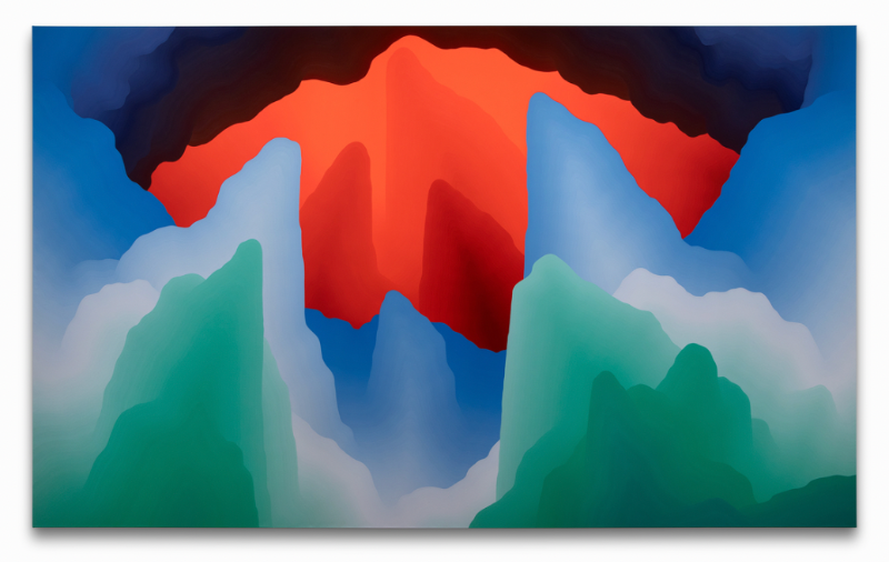 Untitled · Acrylic on canvas · 215.9 x 358.1cm · 2021 (이미지출처 = 가나아트) · Untitled · Acrylic on canvas