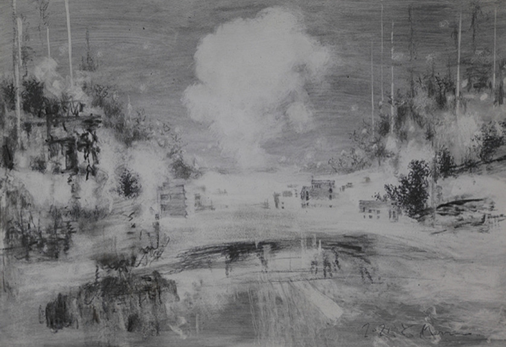 Feel Flows · Mixed Media on Board · 26.5x38.5cm · 2021 (이미지출처 = 아트 스페이스 퀄리아) · Feel Flows · Mixed Media on Board