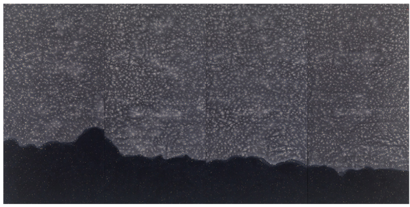 정경화, 별이 빛나는 밤에 II · 136x276 · 2018 (이미지출처 = 전남도립미술관)