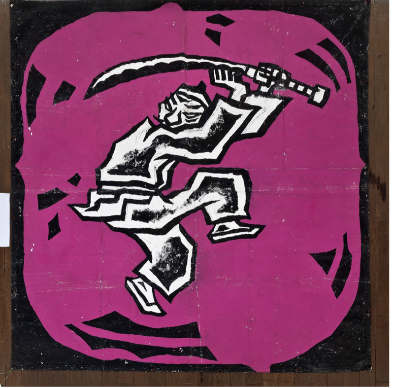 오윤, 칼노래 · 204.5x200.5cm · 1980 (이미지출처 = 전남도립미술관)
