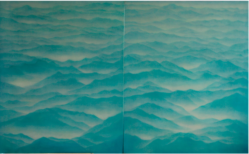 한홍수, Vallees · 162x260cm · 2014 (이미지출처 = 전남도립미술관)