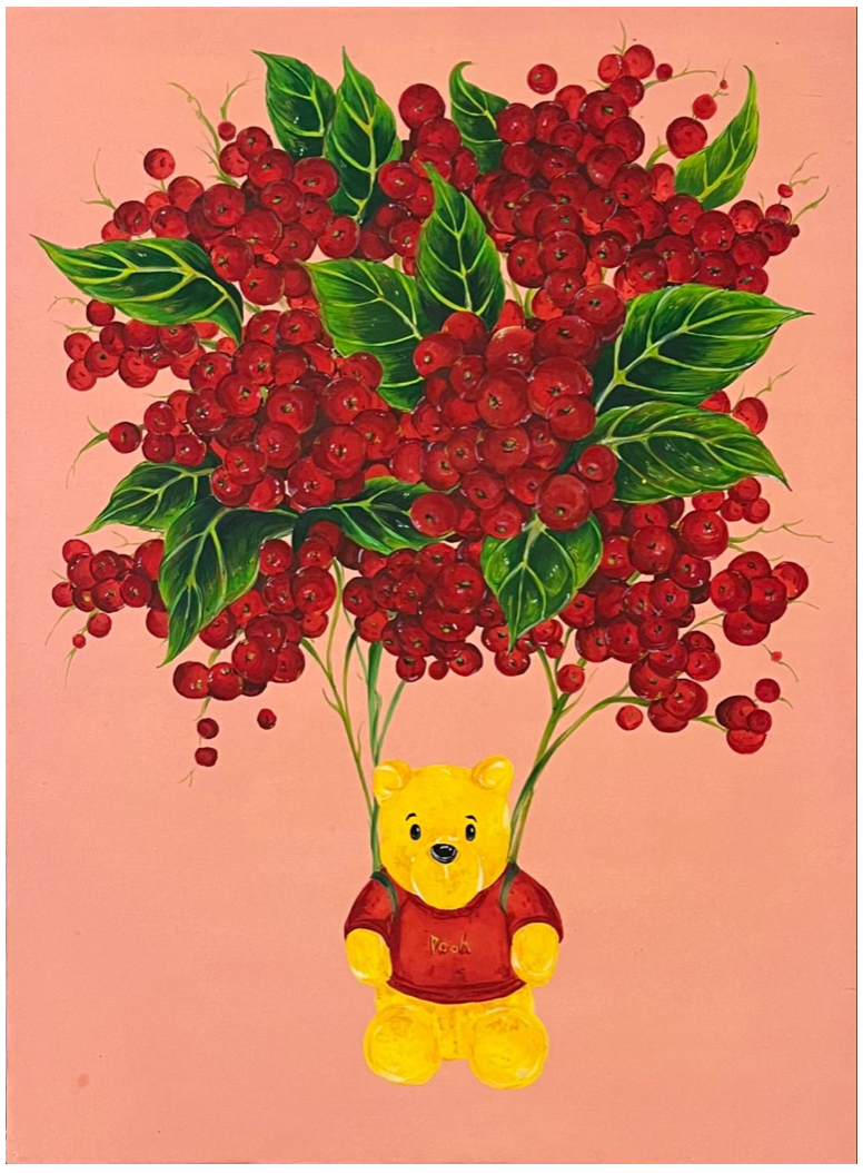 고규영, memory1 · 장지에 채색 · 26.2cm x 35.5 x 2.0cm · 2022 (이미지출처 = 에코락갤러리) · Go Kyu Young, memory1