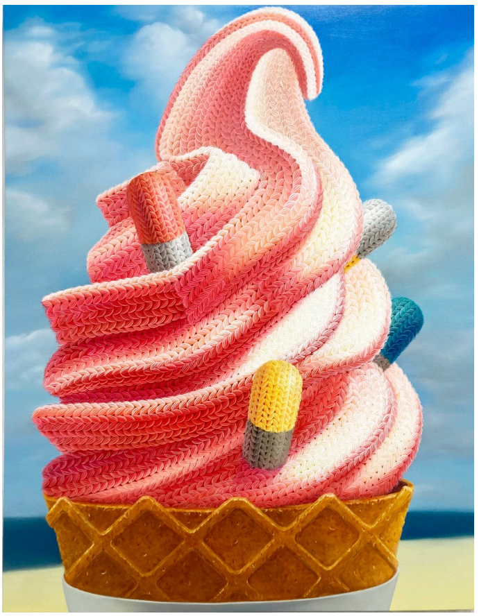 Woolscape -Sweet healing · Oil on canvas · 116.8x91㎝ · 2020 (출처 = 갤러리 베누스) · Woolscape -Sweet healing · Oil on canvas
