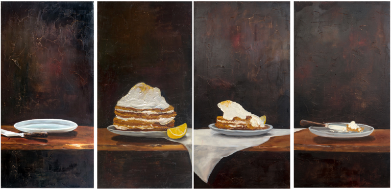 tableⅢ · oil on canvas · 120.0cm x 60.0cm · 2013 (이미지출처 = 에코락갤러리) · tableⅢ · oil on canvas