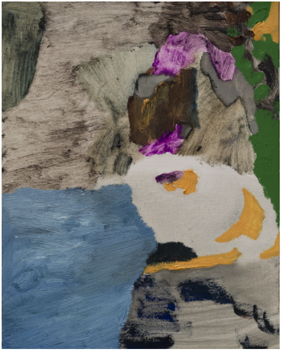 해안선 #3 · 나무에 템페라, 아크릴릭, 유채 · 30 x 24 cm · 2021 (이미지출처 = 학고재갤러리)