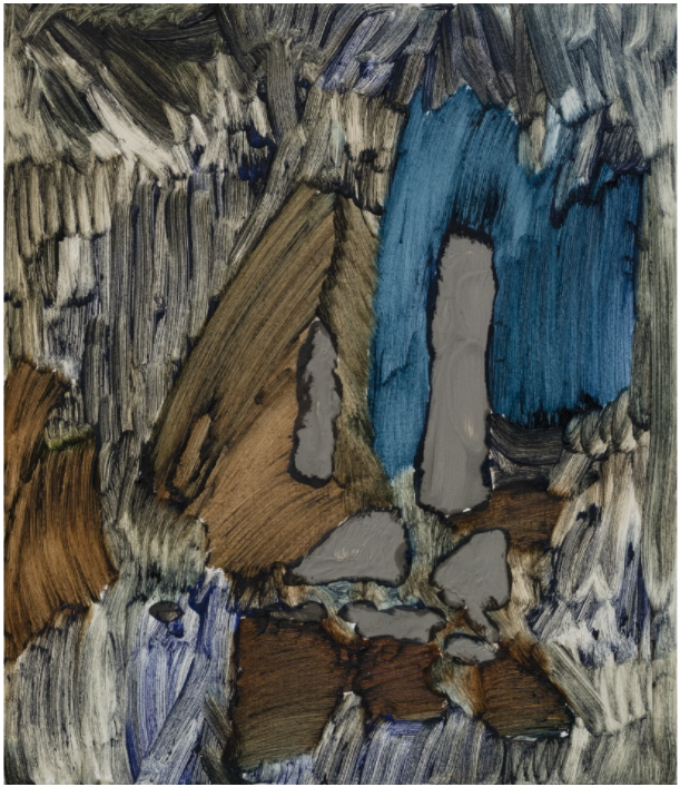 해안선 # · 나무에 아크릴릭, 유채 · 37.5 x 32.5 cm · 2021 (이미지출처 = 학고재갤러리)